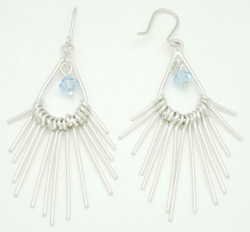 Earrings drop with match and swarovski