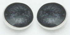 Earrings half a circle with stone