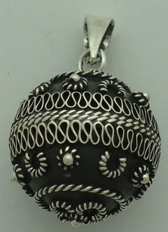 Musical ball of #20 oxidized and boarded