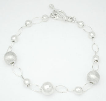 Bracelet wires with sphere mooth and diamond finished