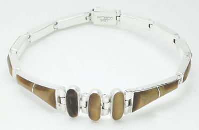 Bracelet bars with sodalite ovals