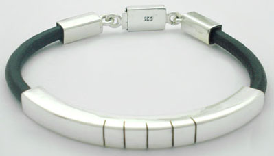 Bracelet square  tube five streaks