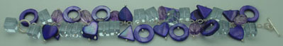 Bracelet of purple combined stones