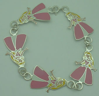 Bracelet of the beautiful sleeping one with ring circles