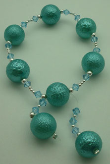 Bracelet strong blue pearl