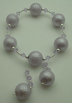Bracelet of purple pearl