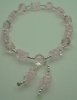 Bracelet pink crystal