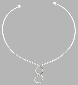 tube Neckless with 8 in the way and sphere