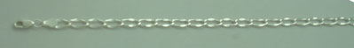 Chain of 59 cm hammered oval links.