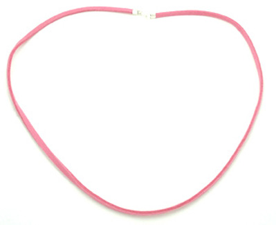 Deerskin for light pink pendant 44 cm.