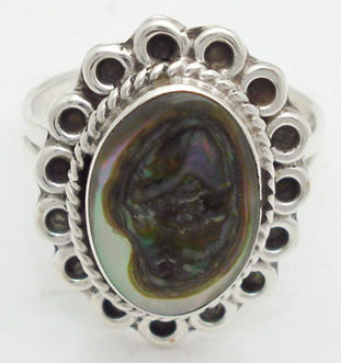 Ring with blue shell in circles oxidizeds small