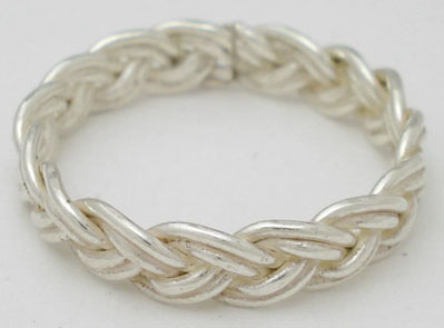 Double braided ring