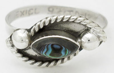 Ring of blue shell in eye with spheres and torsal