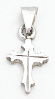 Cross pendant small with thin cross inside