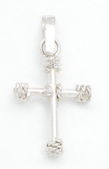 Pendant cross with torsales in the extremities