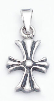 Cross pendant with sphere mall