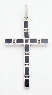 Pendant cross of white shell