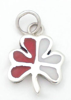 Pendant of clover of resin small