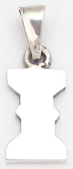 Pendant about letter and  smooth one