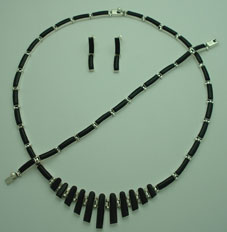 Set of bars of onyx with frames