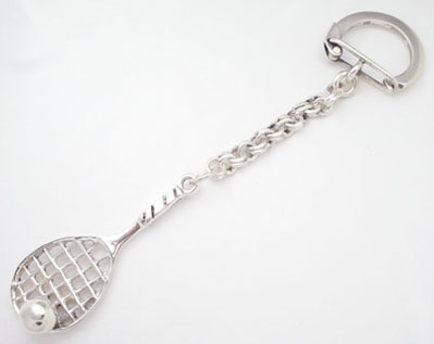 Racket Key holder with chain