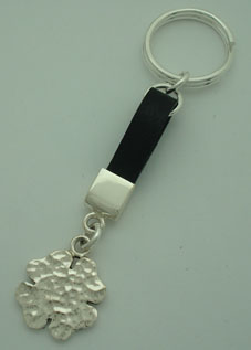 Clover Key holder with leather