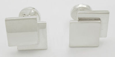 Cufflinks with double fitted