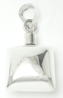 Earring perfume bottle smooth square