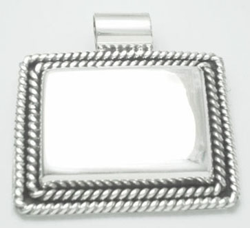 Pendant   rectangle with double torsal