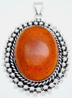 Pendant  on amber with sphere  and torsal