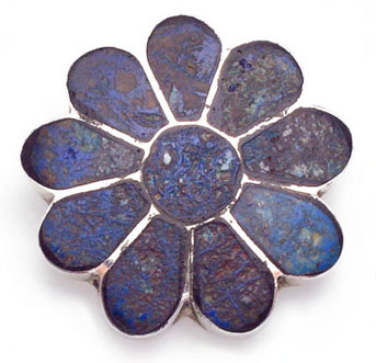 Pendant   flower of different stones