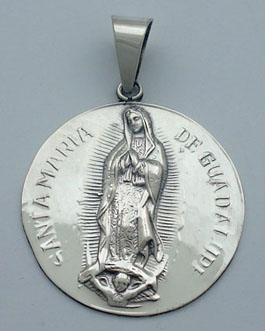 Medalla de Virgen de Guadalupe grande