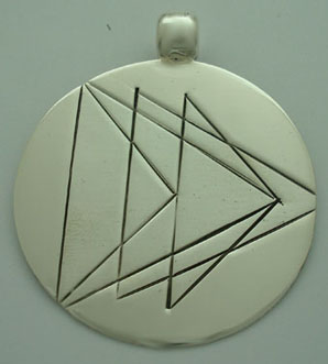 Pendant   circle with triangles
