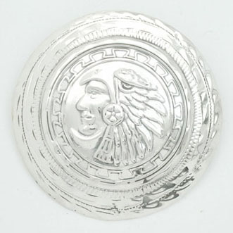 Brooch of Aztec face with double torsal