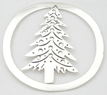 Divider with pine in circle